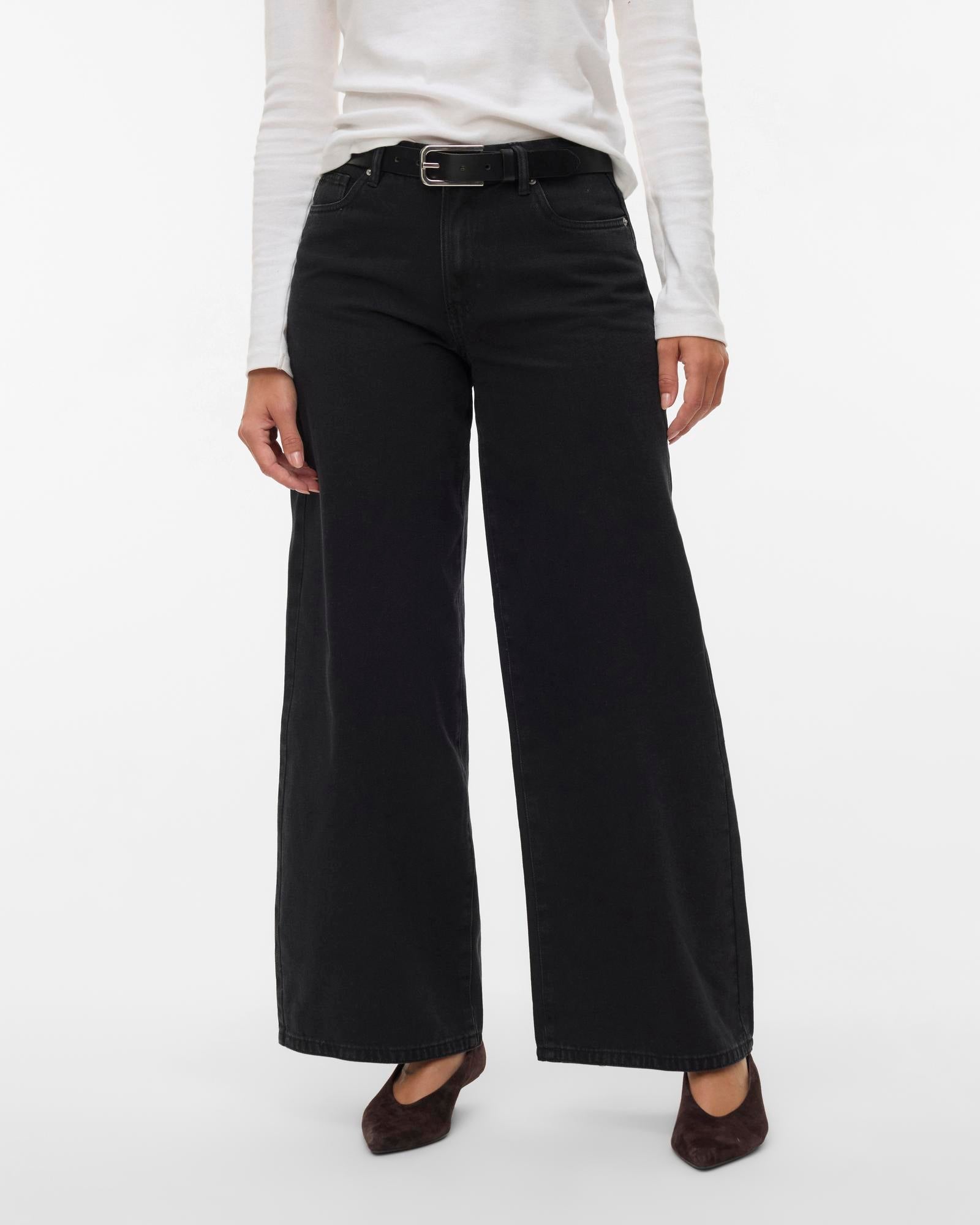 VMREMY MID RISE WIDE JEANS